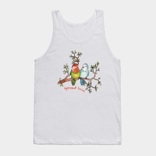 Spread Love Peach-Faced Lovebirds Tank Top